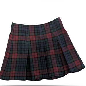 Vintage 90's Express plaid pleated skirt